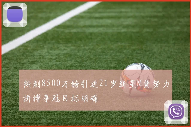 热刺8500万镑引进21岁新星M费努力拼搏争冠目标明确